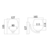Kalli Polished Chrome Crystal Bathroom Wall Light