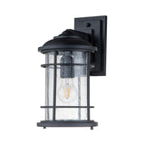 Coastal Beacon Textured Black Outdoor Wall Lantern