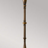 Lincolndale Astral Bronze Floor Lamp with Pleated Ivory Shade