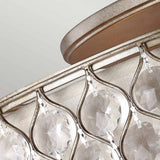 Lucia 6-Light Contemporary Crystal Flush Ceiling Fixture