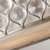 Lucia 6-Light Contemporary Crystal Flush Ceiling Fixture