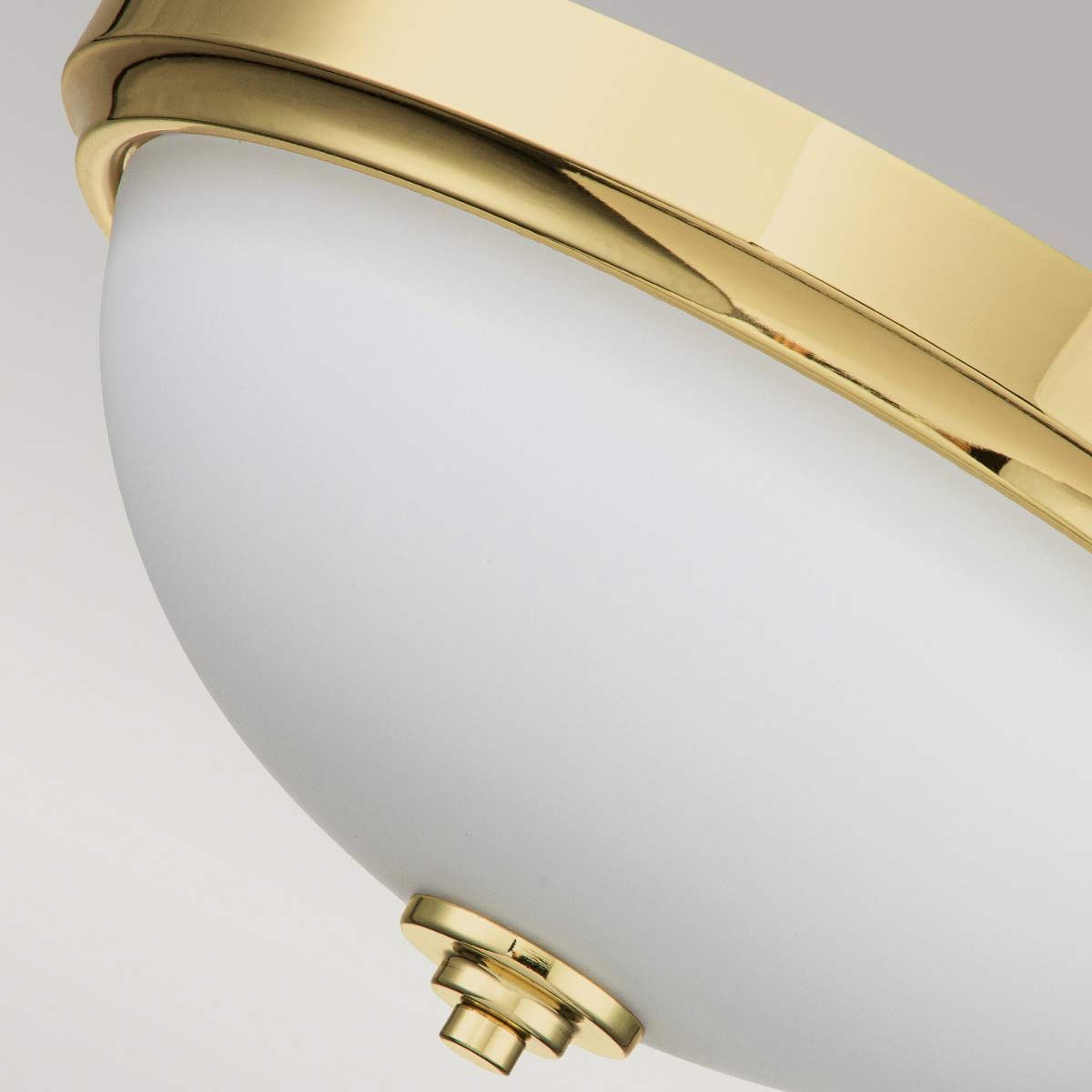 Malibu Twin Light Polished Brass Flush Ceiling Fixture