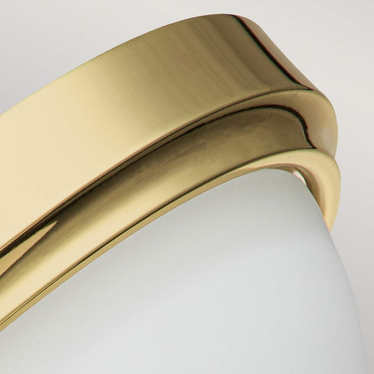 Malibu Twin Light Polished Brass Flush Ceiling Fixture