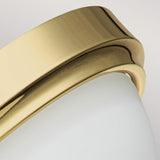 Malibu Twin Light Polished Brass Flush Ceiling Fixture