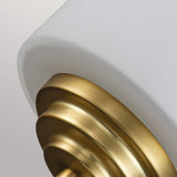 Malibu Opal Glass Brushed Brass Wall Light