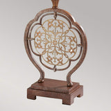 Exquisite Marcella Bronze Table Lamp with Sand Shade