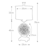 Exquisite Marcella Bronze Table Lamp with Sand Shade