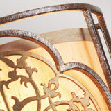 Bronzed Filigree Artisanal Wall Sconce Light