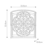 Bronzed Filigree Artisanal Wall Sconce Light