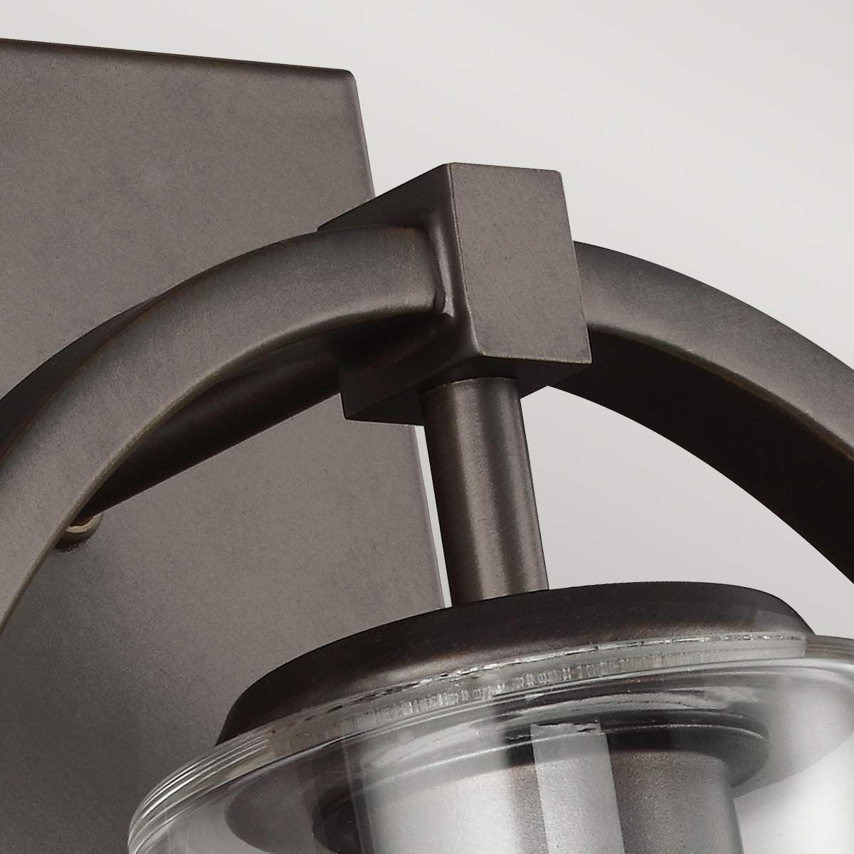 Marlena Geometric Oval Wall Light in Antique Bronze Finish