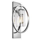 Marlena Geometric Wall Light in Polished Chrome Finish