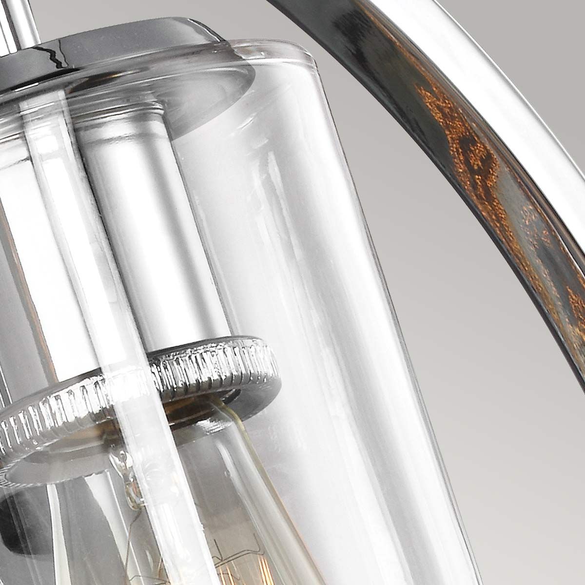 Marlena Geometric Wall Light in Polished Chrome Finish