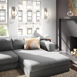 Marlena Geometric Wall Light in Polished Chrome Finish