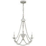 Maryville French Country 3-Light Chandelier in Weathered Washed Grey