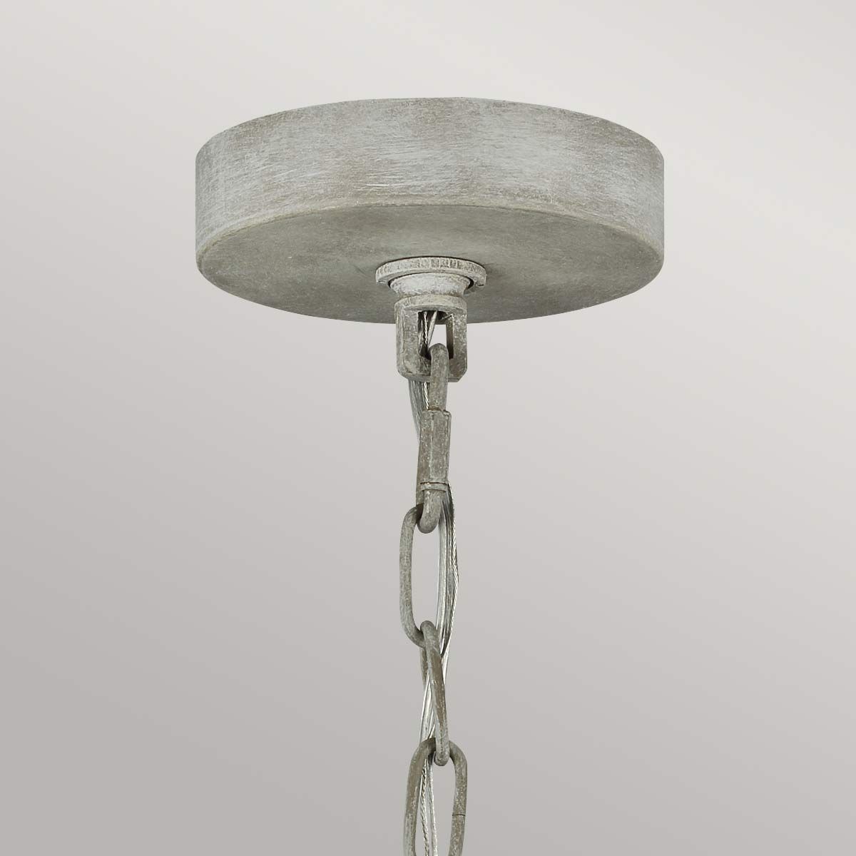 Maryville French Country 3-Light Chandelier in Weathered Washed Grey