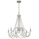 Maryville French Country 6-Light Weathered Chandelier