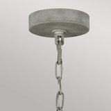 French Country Elegance: Maryville 9-Light Weathered Chandelier