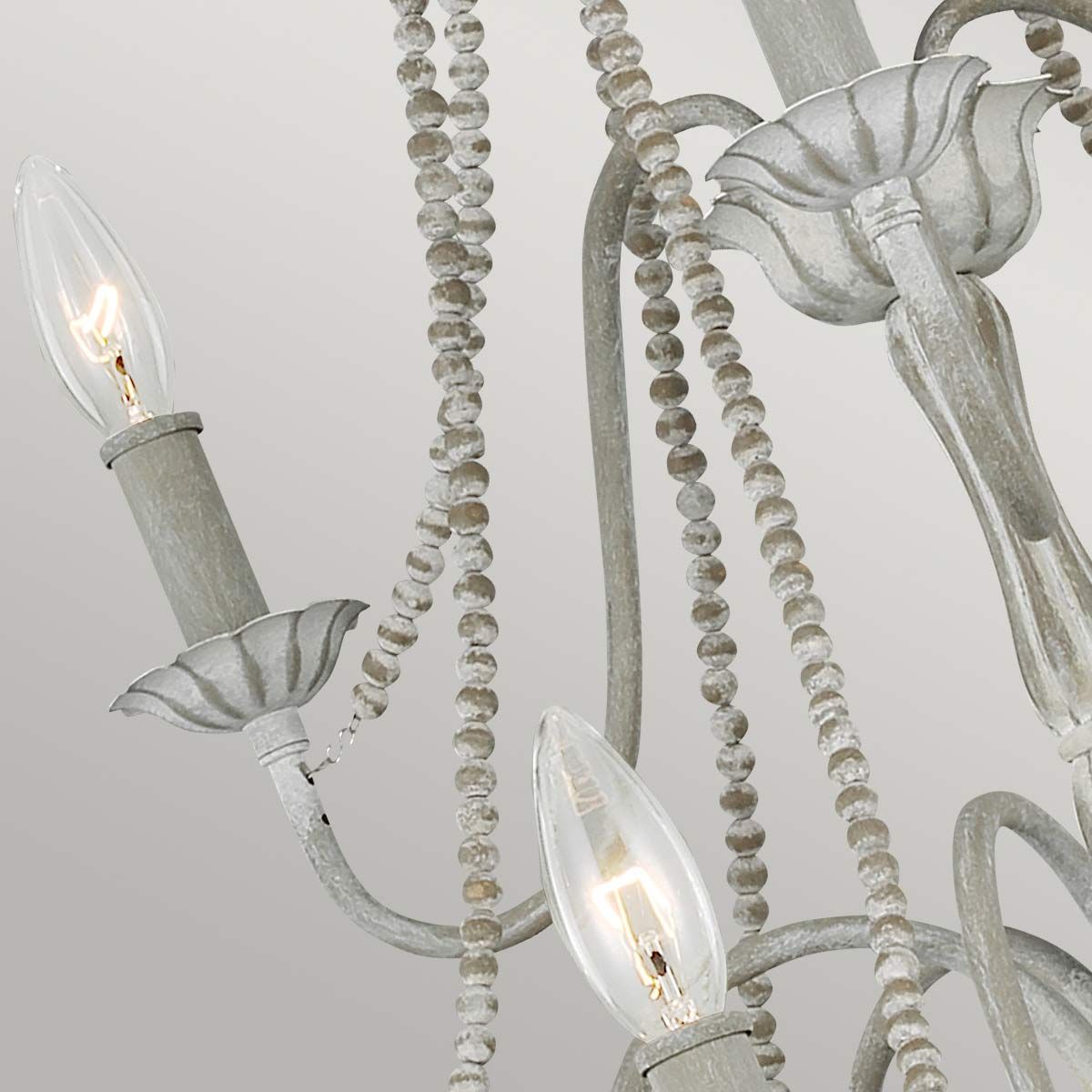 French Country Elegance: Maryville 9-Light Weathered Chandelier