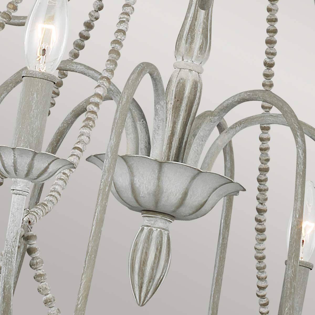 French Country Elegance: Maryville 9-Light Weathered Chandelier