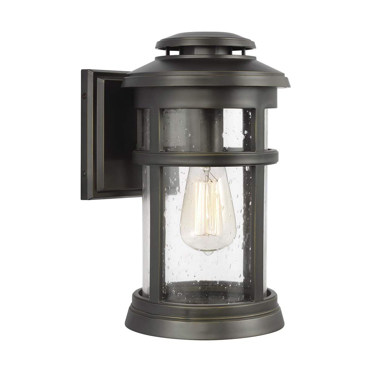 Newport Coastal Wall Lantern in Antique Bronze Finish
