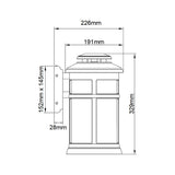 Newport Coastal Wall Lantern in Antique Bronze Finish