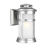 Newport Exterior Wall Lantern - Painted Brushed Steel Finish