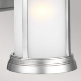 Newport Exterior Wall Lantern - Painted Brushed Steel Finish