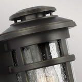 Newport Single Light Outdoor Wall Sconce - Antique Bronze Finish