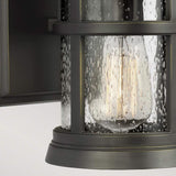 Newport Single Light Outdoor Wall Sconce - Antique Bronze Finish