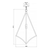 Nico Geometric Brass Pendant Light