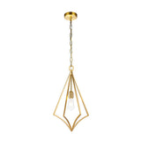 Nico Medium Pendant in Elegant Burnished Brass