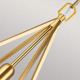 Nico Medium Pendant in Elegant Burnished Brass