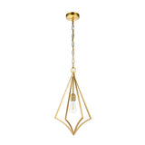Nico Medium Pendant in Elegant Burnished Brass