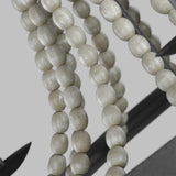 Nori 3 Light Transitional Chandelier with Driftwood Beads
