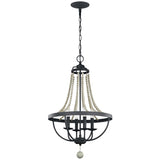 Driftwood Elegance 4-Light Chandelier