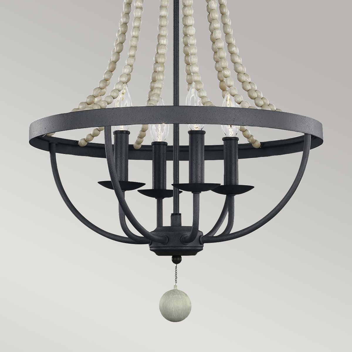Driftwood Elegance 4-Light Chandelier