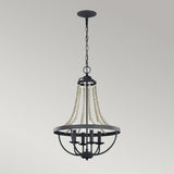 Driftwood Elegance 4-Light Chandelier