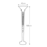 Regal Firenze Gold Floor Lamp with Amber Glass Torchiere Shade