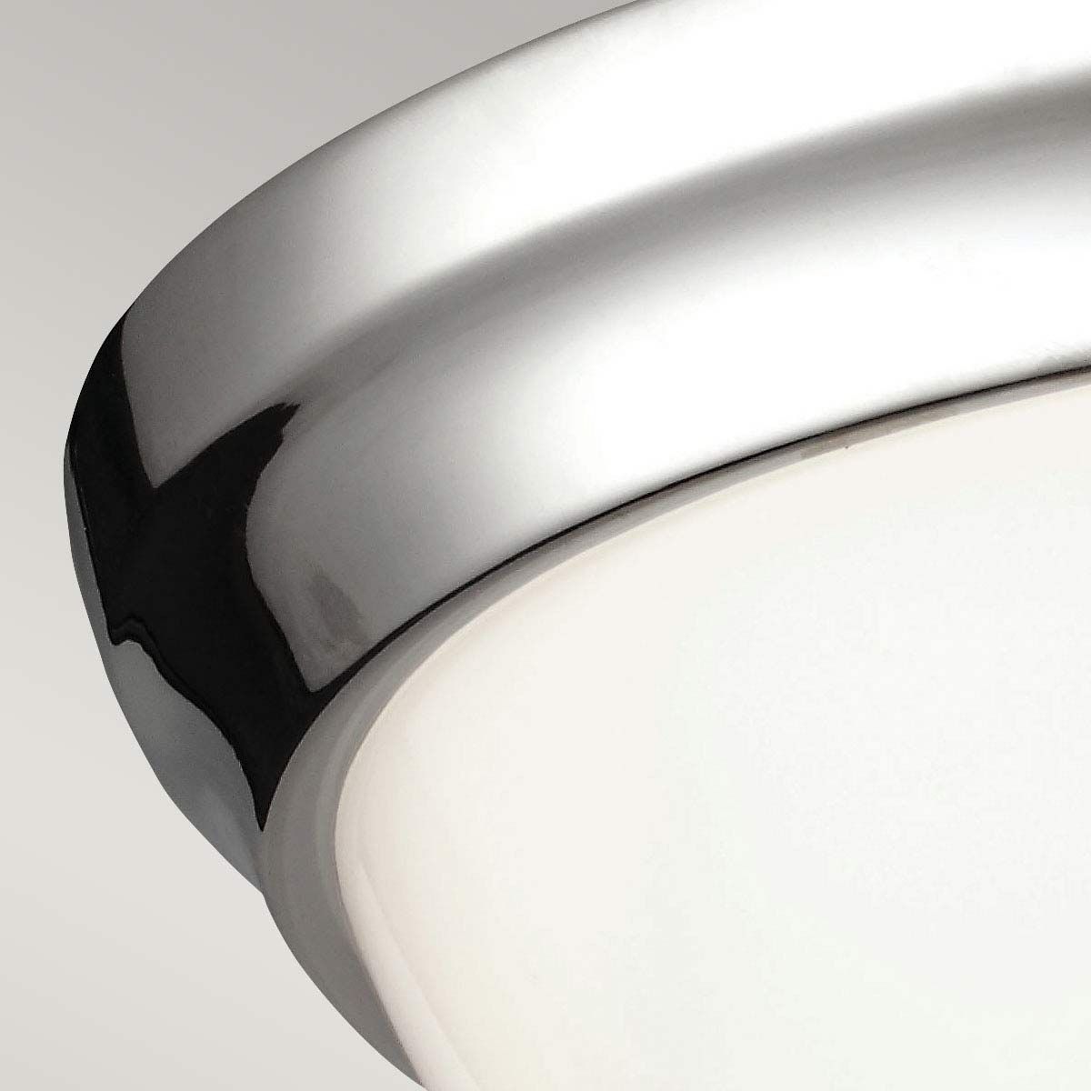 Contemporary Brushed Nickel Flush Mount with Opal Glass