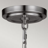 Elegant Parkman Polished Nickel and Frosted Glass Pendant Light