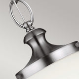 Elegant Parkman Polished Nickel and Frosted Glass Pendant Light