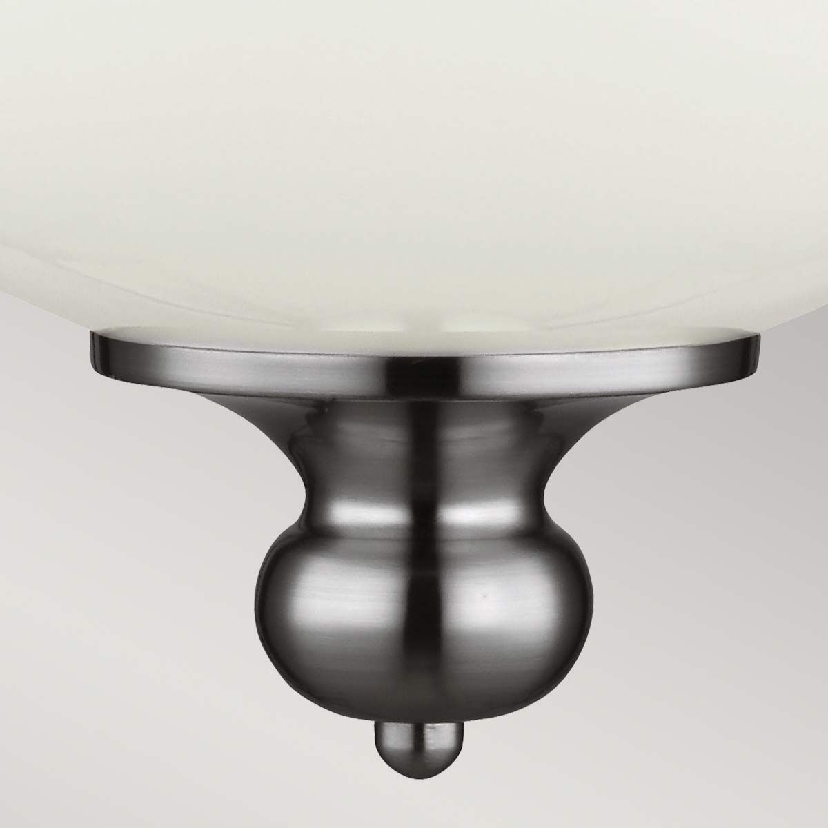 Elegant Parkman Polished Nickel and Frosted Glass Pendant Light