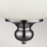 Elegant Parkman Polished Nickel and Frosted Glass Pendant Light