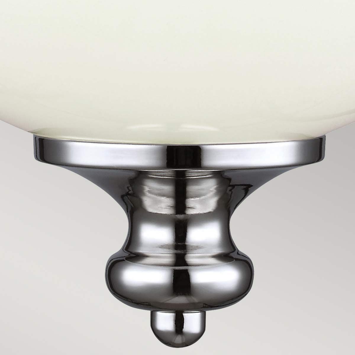 Polished Nickel & Frosted Pearl Glass Mini Pendant Light - Parkman Collection
