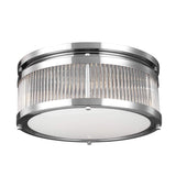Paulson Elegance: Modern 3-Light Flush Mount in Polished Chrome