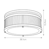 Paulson Elegance: Modern 3-Light Flush Mount in Polished Chrome