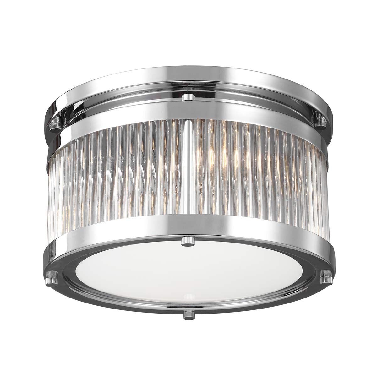 Paulson Dual Light Chrome Flush Mount Fixture