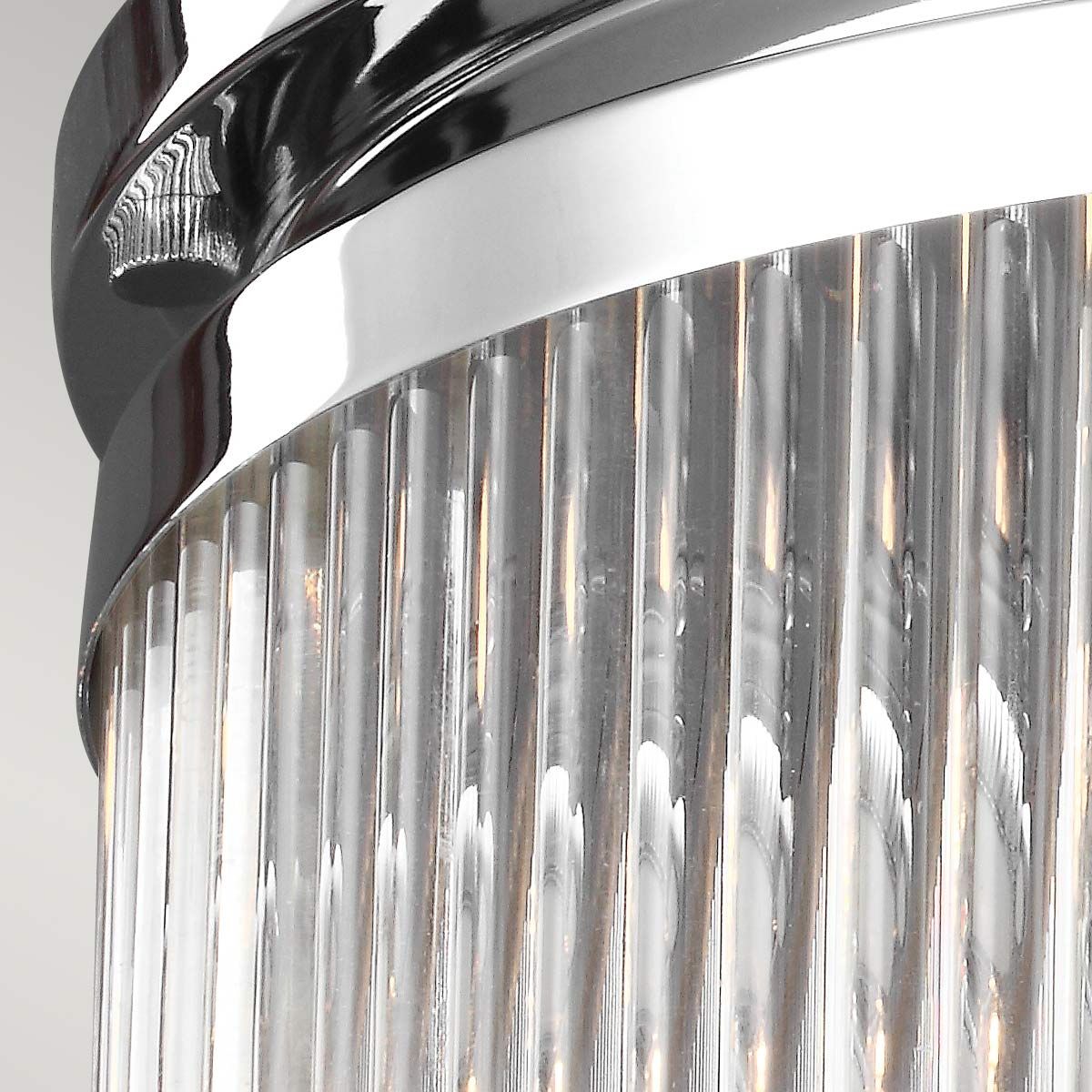 Paulson Dual Light Chrome Flush Mount Fixture