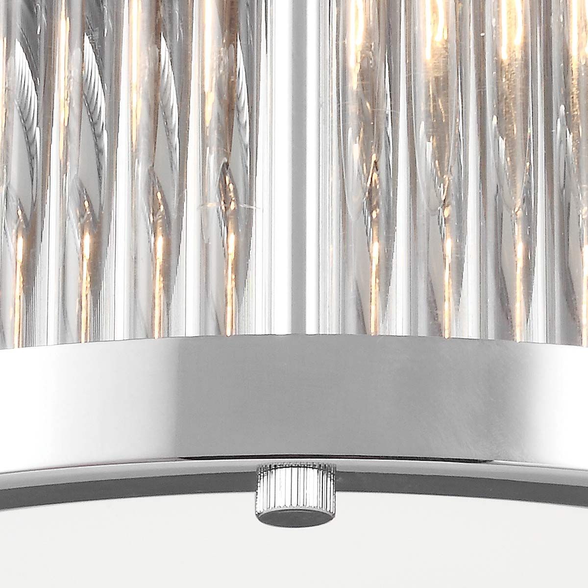 Paulson Dual Light Chrome Flush Mount Fixture