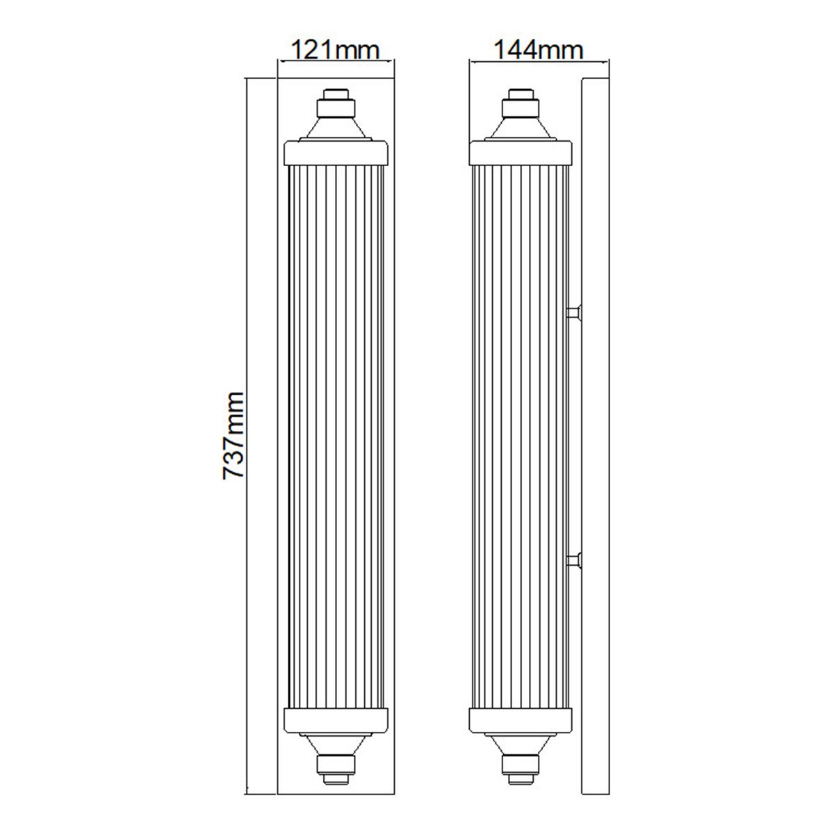 Paulson Quadruple Pendant Light in Polished Chrome